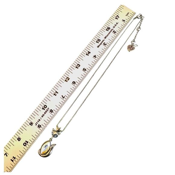 Betsey Johnson Crowned Cat Aurora Crystal Pendant Necklace - Picture 8 of 9